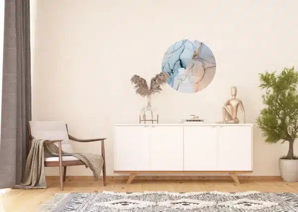 Wall Mural Watercolor Stone, 70 x 70 cm, CR 3211