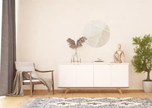 Wall Mural White Paths, 70 x 70 cm, CR 3231