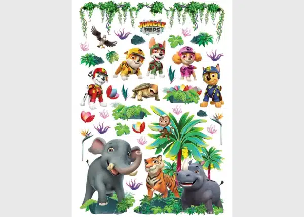 Wall Stickers Paw Patrol Jungle, 42,5 x 65 cm, DKM 1675