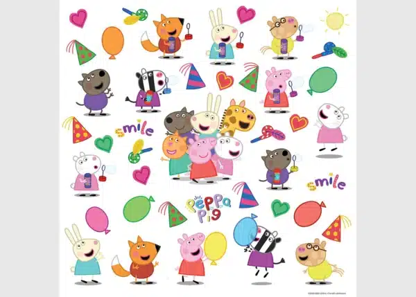 Wall Stickers Peppa Pig All Friends, 30 x 30 cm, DKS 3845