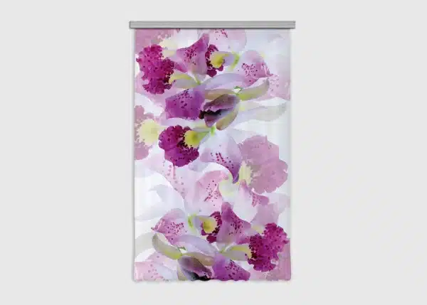 Curtain Violet Florals, 140 x 245 cm, FCSL 7523