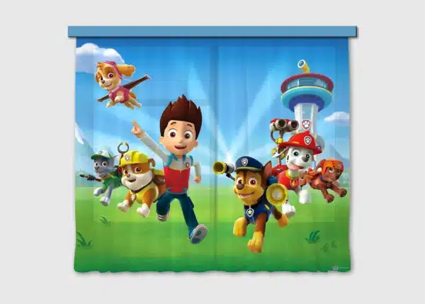 Curtain Paw Patrol Rush to Rescue, 180 x 160 cm, FCSXL 4389