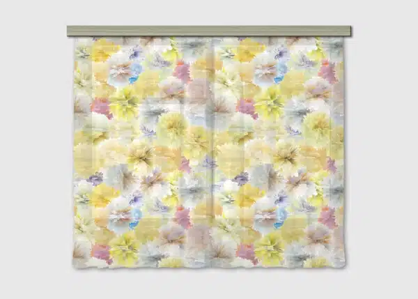 Curtain Floral Mosaic, 180 x 160 cm, FCSXL 4808