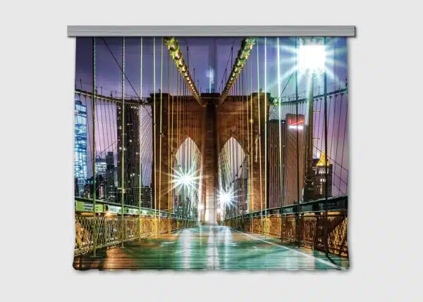 Curtain Manhattan Bridge at Dusk, 180 x 160 cm, FCSXL 4817