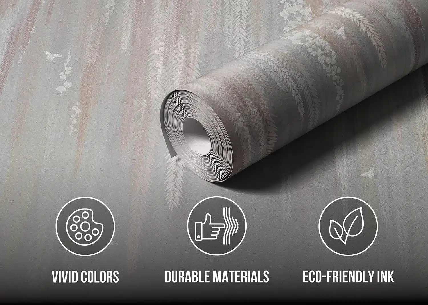 Grey Hanging Tropics | Made-to-Measure Wallpaper | Artlook | FT5P 352477 6