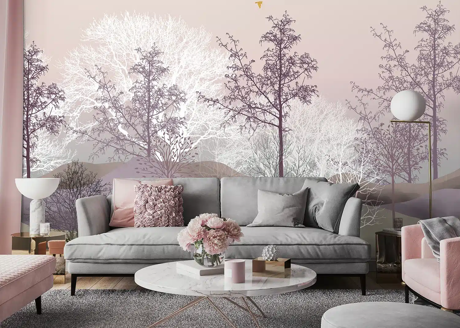 Pastel Forest | Made-to-Measure Wallpaper | Artlook | FTNS 1253
