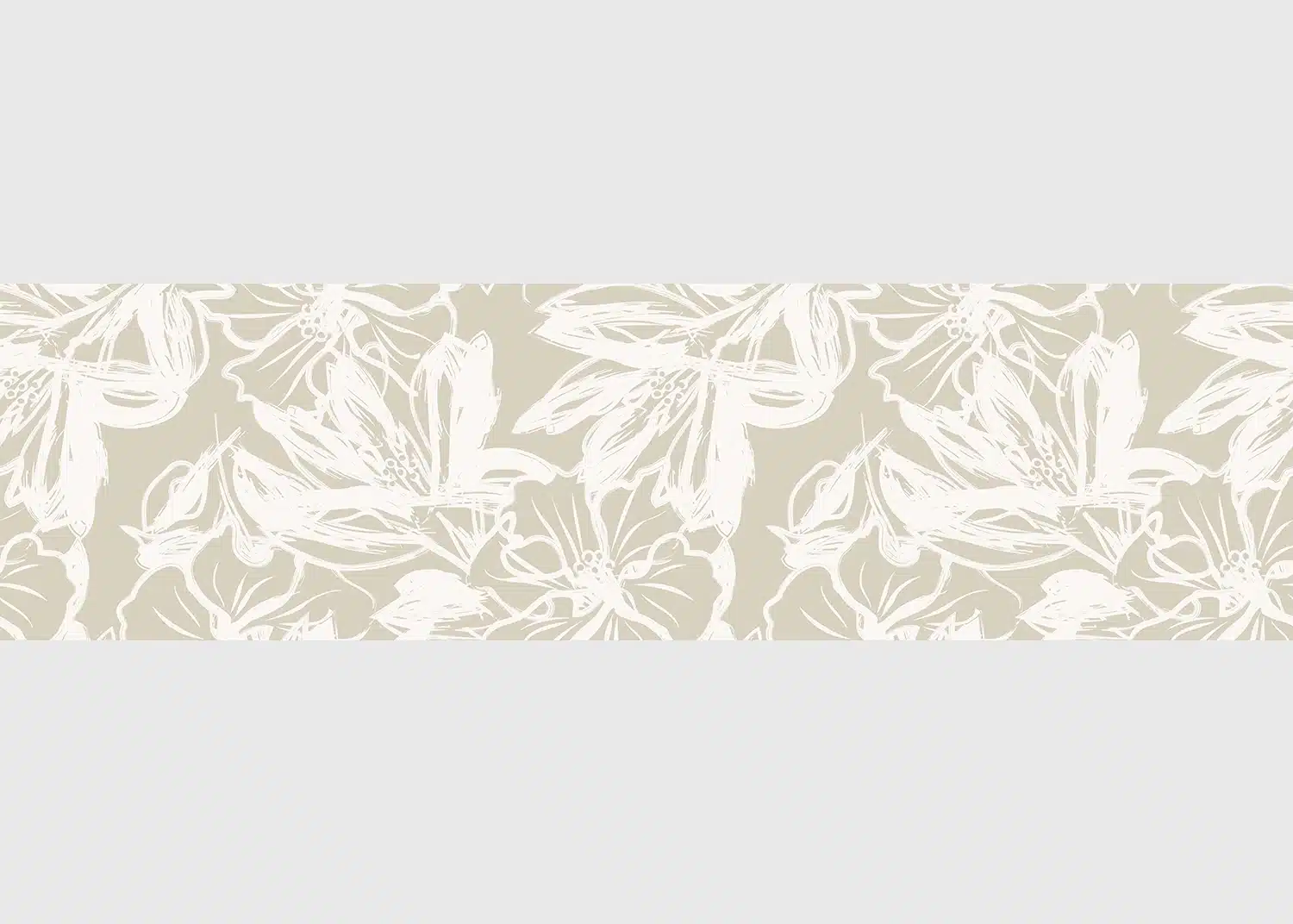 Wall Border Pastel Flowers | 5 m x 13.8 cm | WB 8417