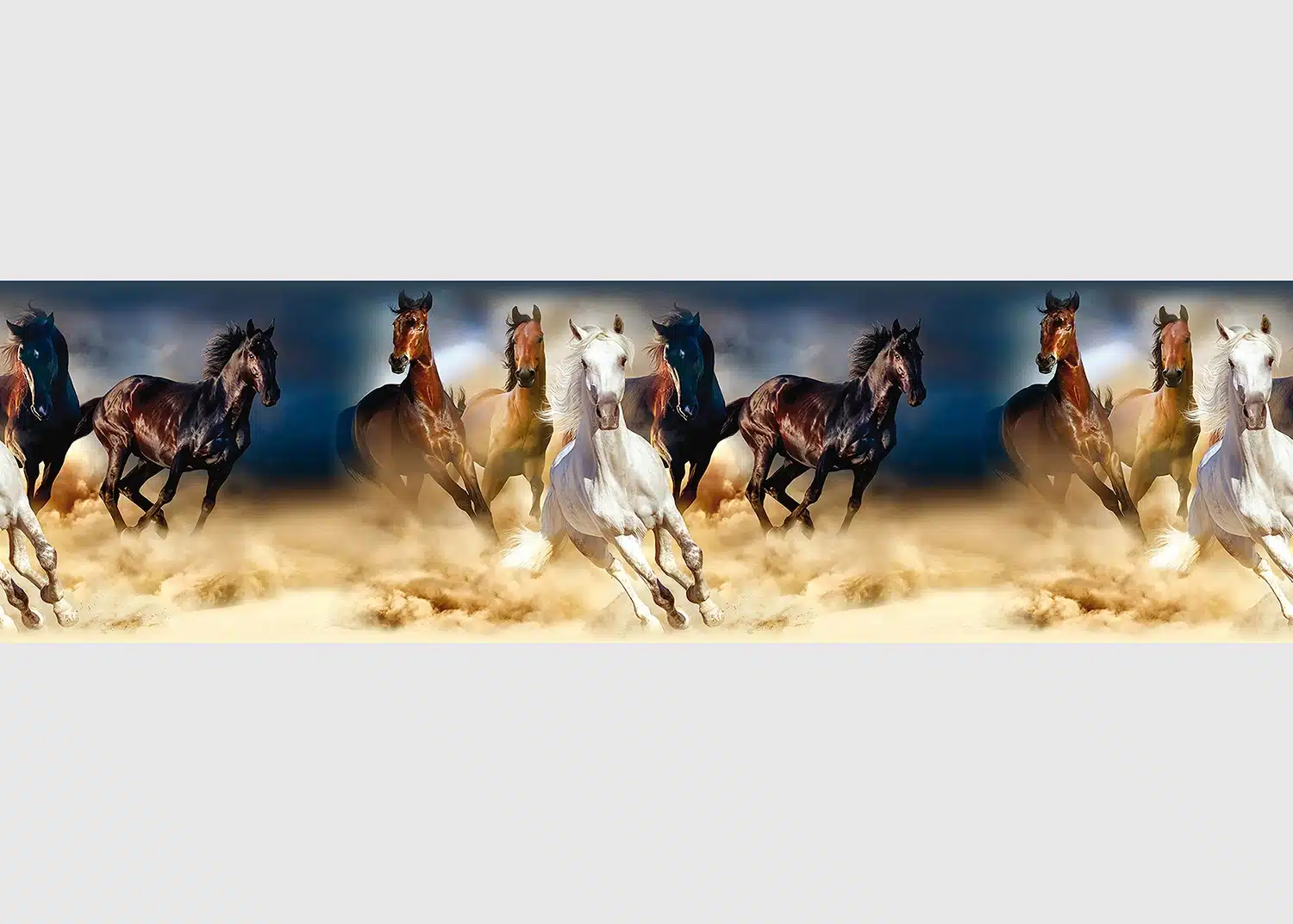 Wall Border Graceful Horses | 5 m x 13.8 cm | WB 8202