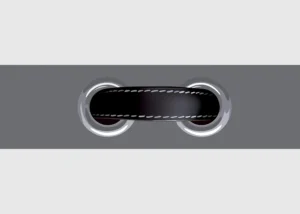 Wall Border Grey Belt Clasp | 5 m x 13.8 cm | WB 8247