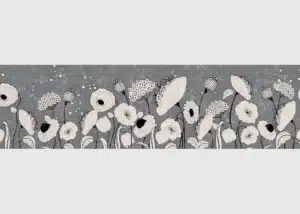 Wall Border Blossom Sketch | 5 m x 13.8 cm | WB 8411